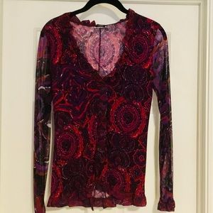 Ferre Dressy Blouse in Fantastic Silky Print